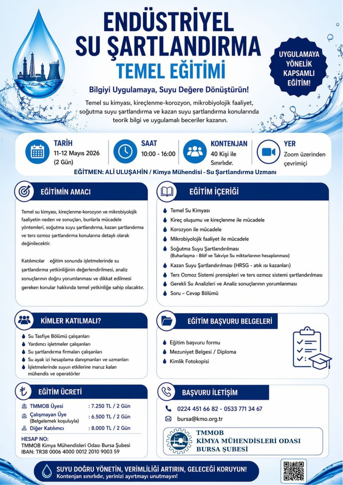 End&uuml;striyel Su Şartlandırma Temel Eğitimi